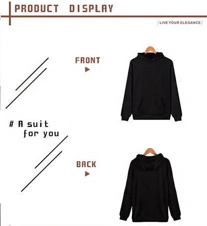 My Hero Academia Himiko Toga Design Pullover Men's Fleece Hoodies Japanese Anime Graphic Autumn Winter Fleece Streetwear Tops