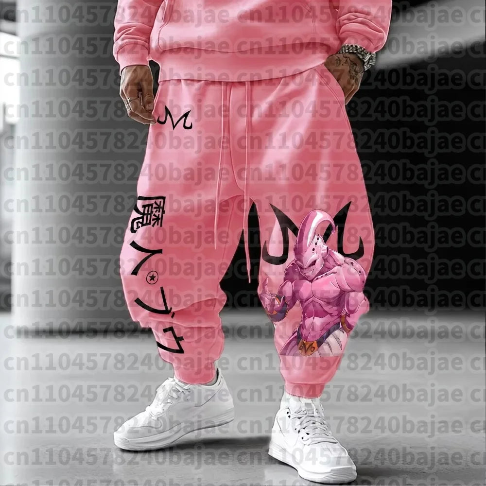 Dragon Ball Men's Pants Sportswear Majin Buu Spring Autumn and Winter Japan Anime Jogger Pants Harajuku Fashion Trousers