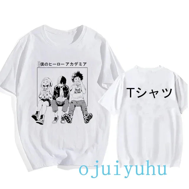 My Hero Academia Black/White T Shirt Collection
