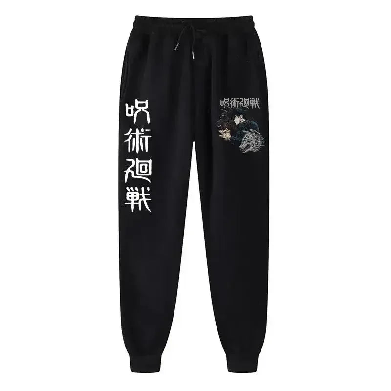 2025 Men's and women's sports pants Japanese anime Jujustu Kaisen printed jogging pants casual pants fitness exercise pants