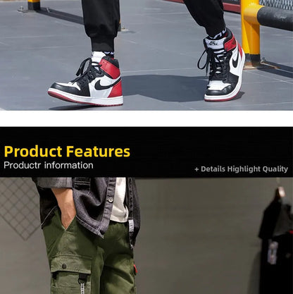 Atta on Titan Workwear Pants Casual Sports Long Trousers Elastic Waist Cotton Polyester Blend Spring Autumn Youth Faion