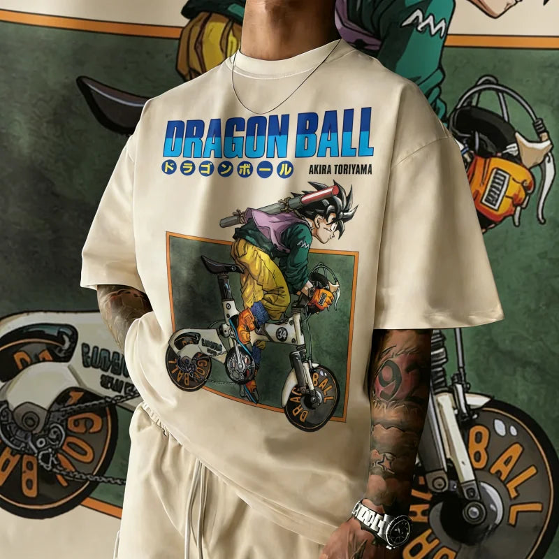 2026 New Summer Dragon Ball 40th Anniversary Kakarot 100% Cotton Anime Printed Fashion T-shirt  Extra Size Streetwear Unisex Y2k