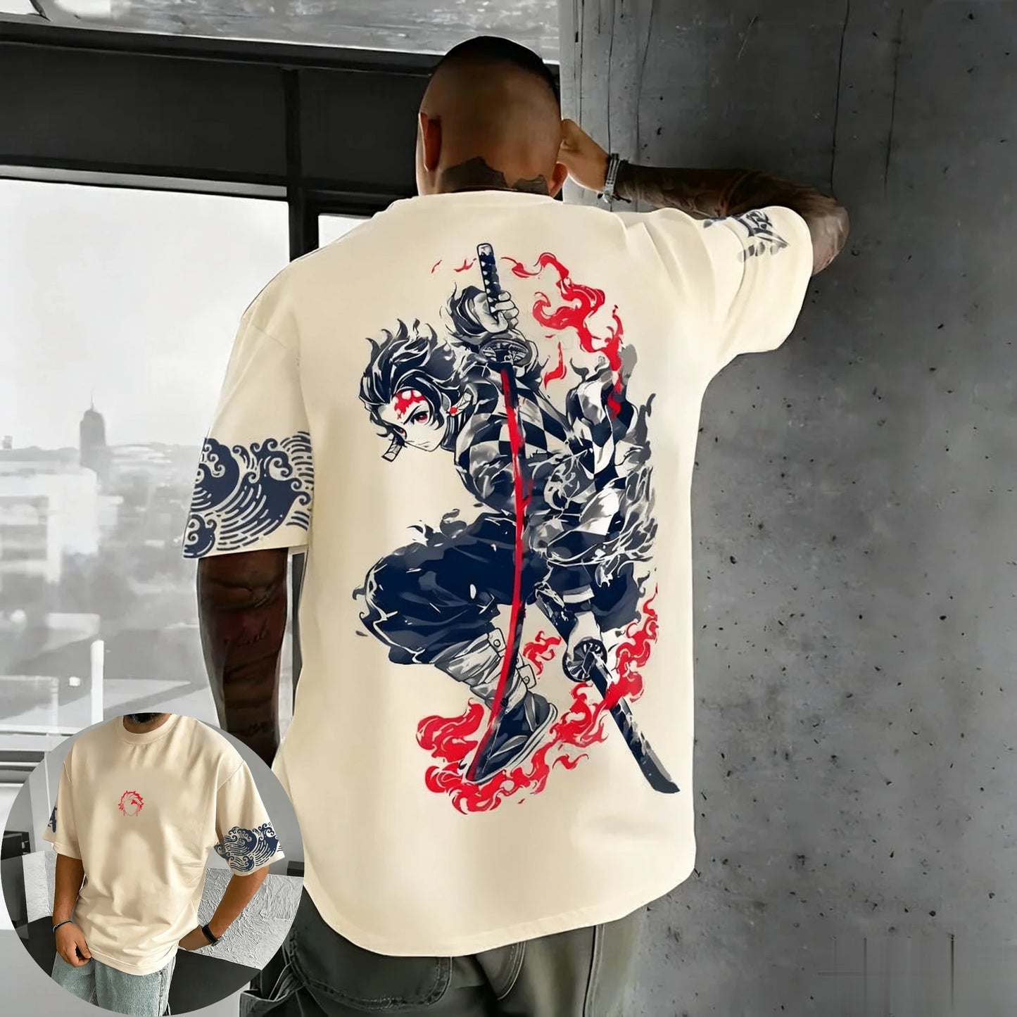 Demon Slayer Anime Graphic T Shirt Man Women Short Sleeve Tee Cotton Streetwear Casual Tops Summer Oversized Fashion Y2k Unisex