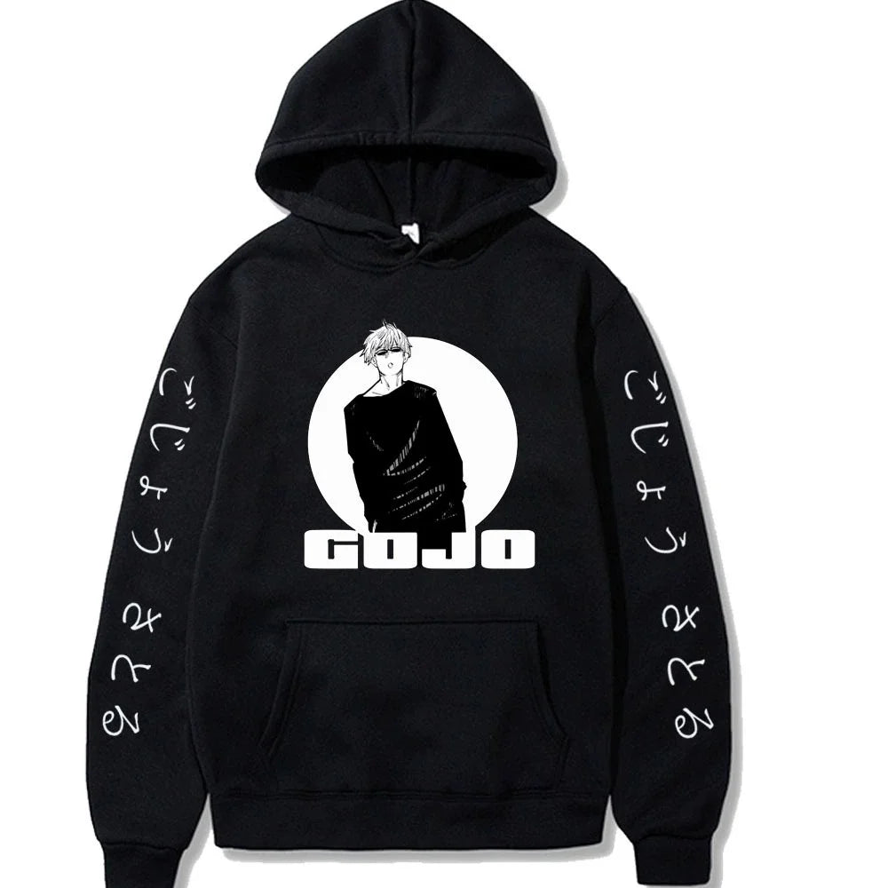 Jujutsu Kaisen Satoru Gojo Spell Battle: Spring and Autumn Men's Fashion Leisure Versatile Hoodie
