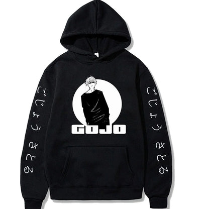 Jujutsu Kaisen Satoru Gojo Spell Battle: Spring and Autumn Men's Fashion Leisure Versatile Hoodie