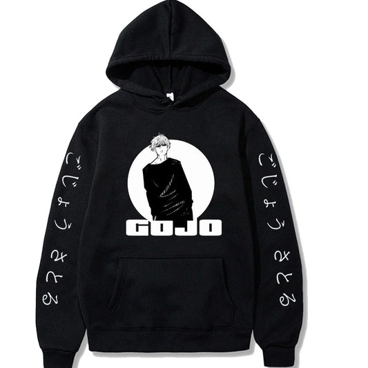 Jujutsu Kaisen Satoru Gojo Spell Battle: Spring and Autumn Men's Fashion Leisure Versatile Hoodie