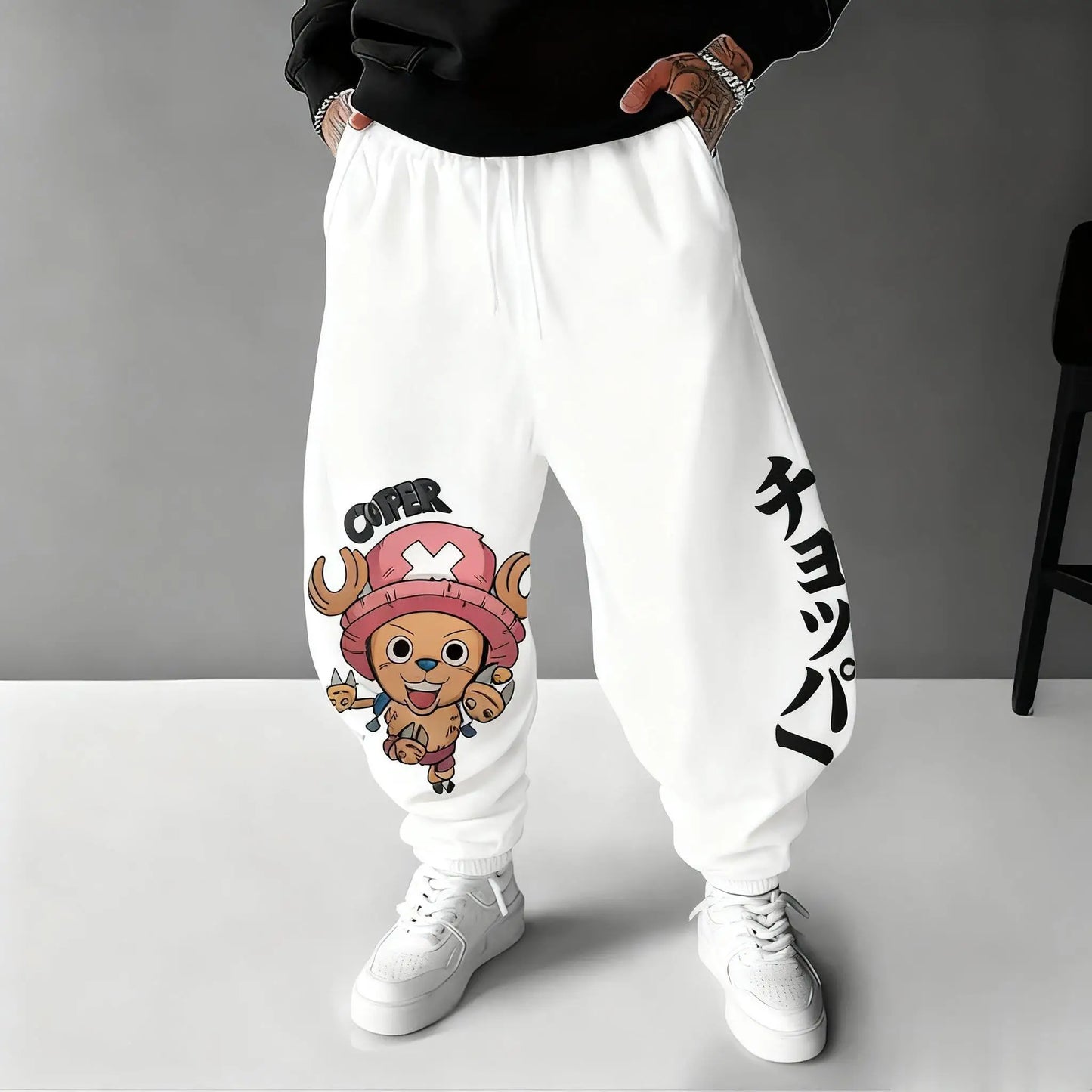 New Autumn One Piece Tony Tony Chopper Anime Print Men's Sports Pants Joggers Casual Streetwear Sweatpants Hip Hop Trousers