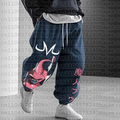Dragon Ball Men's Pants Sportswear Majin Buu Spring Autumn and Winter Japan Anime Jogger Pants Harajuku Fashion Trousers