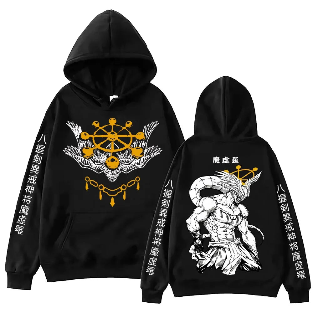 Anime Jujutsu-Kaisen Mahoraga Hoodie Man Woman Harajuku Long Sleeve Pullover Tops