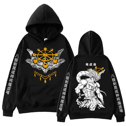 Anime Jujutsu-Kaisen Mahoraga Hoodie Man Woman Harajuku Long Sleeve Pullover Tops