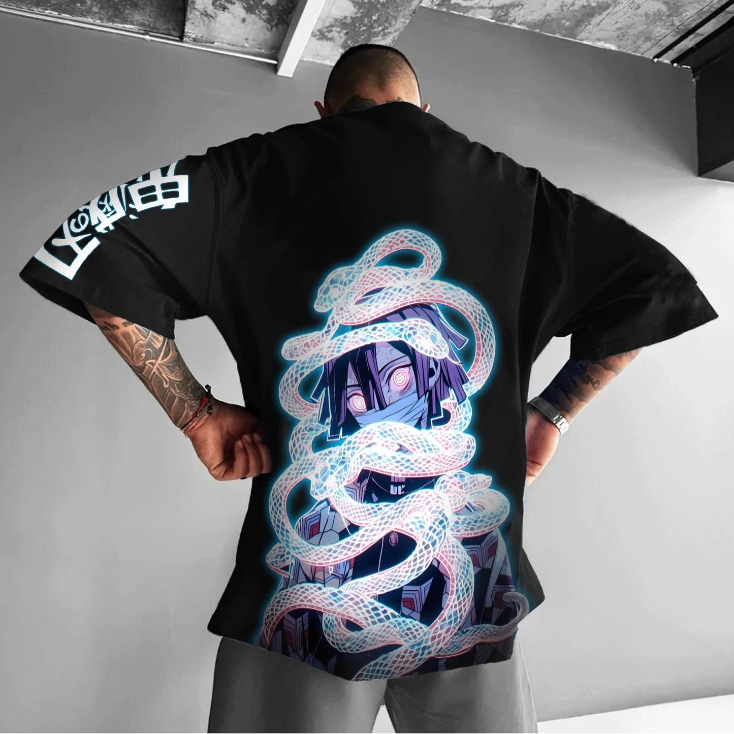 Demon Slayer Anime Print Pure Cotton Short-sleeved 2025 Men's and Women's Loose Sporty Summer Fashion Round-neck T-shirt