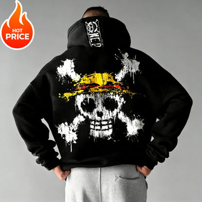 Nika Luffy One Piece Harajuku Streetwear Men Vintage Streetwear Hoodie Winter Women Oversized Hooded Sweatshirt Long Sleeve Top