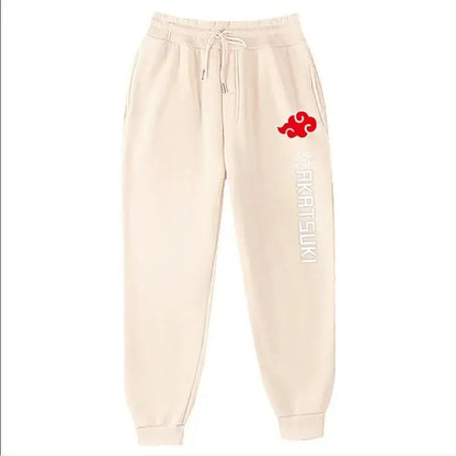 2025 Fashion Print Men's Women's Jogging Hip Hop Pants Street Clothing Hot Selling Anime Pants Akatsuki Fleece Trousers S-3XL
