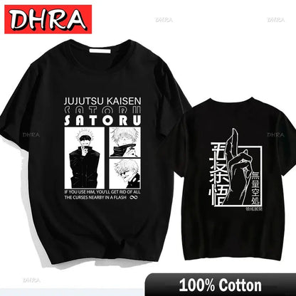 Japanese Jujutsu Kaisen Gojo Anime T-shirt Unisex Manga Gojo Satoru Graphic T Shirts Short Sleeve Tee Y2k T-shirts Cool Tops