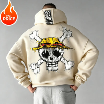 Nika Luffy One Piece Harajuku Streetwear Men Vintage Streetwear Hoodie Winter Women Oversized Hooded Sweatshirt Long Sleeve Top