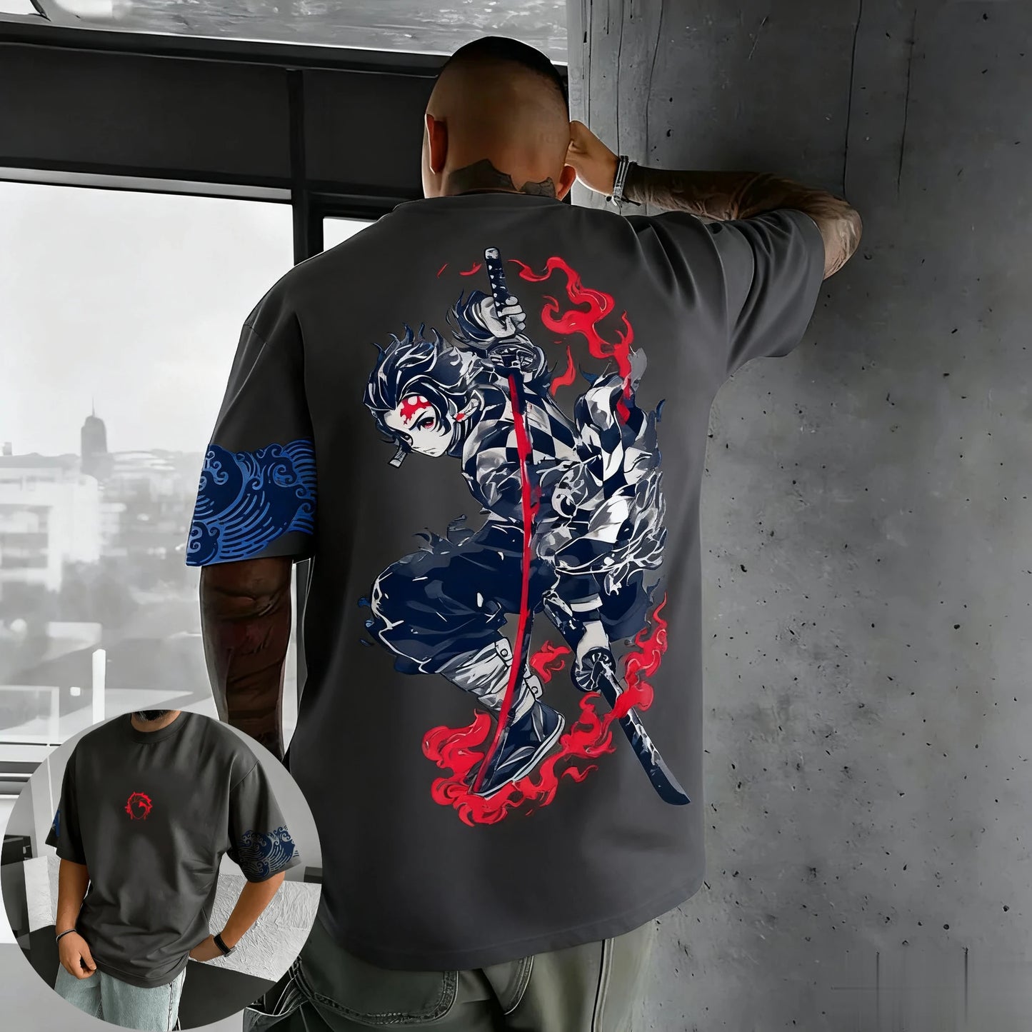 Demon Slayer Anime Graphic T Shirt Man Women Short Sleeve Tee Cotton Streetwear Casual Tops Summer Oversized Fashion Y2k Unisex