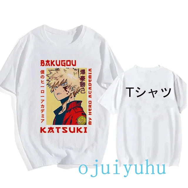 My Hero Academia Black/White T Shirt Collection