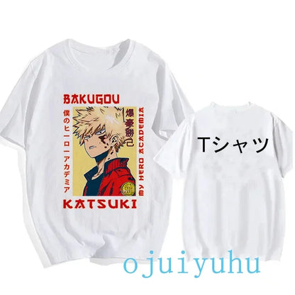 My Hero Academia Black/White T Shirt Collection