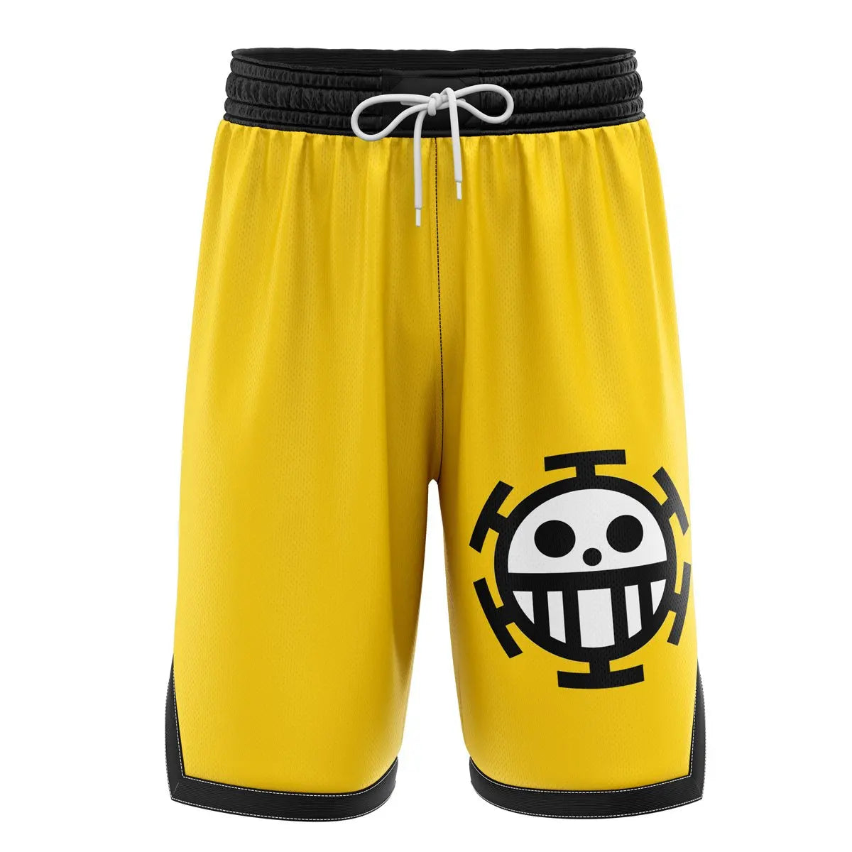 2026 New Bandai One Piece Basketball Shorts for Men - Luffy Straw Hat Jolly Roger Print Suitable for Daily and Training Wear