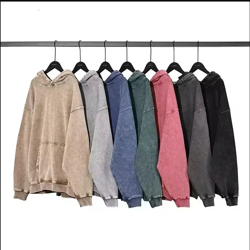 Japanese Jujutsu Kaisen Anime Hooded Washed Hoodie Autumn and Winter New Men's and Women's Loose Versatile Couple Top